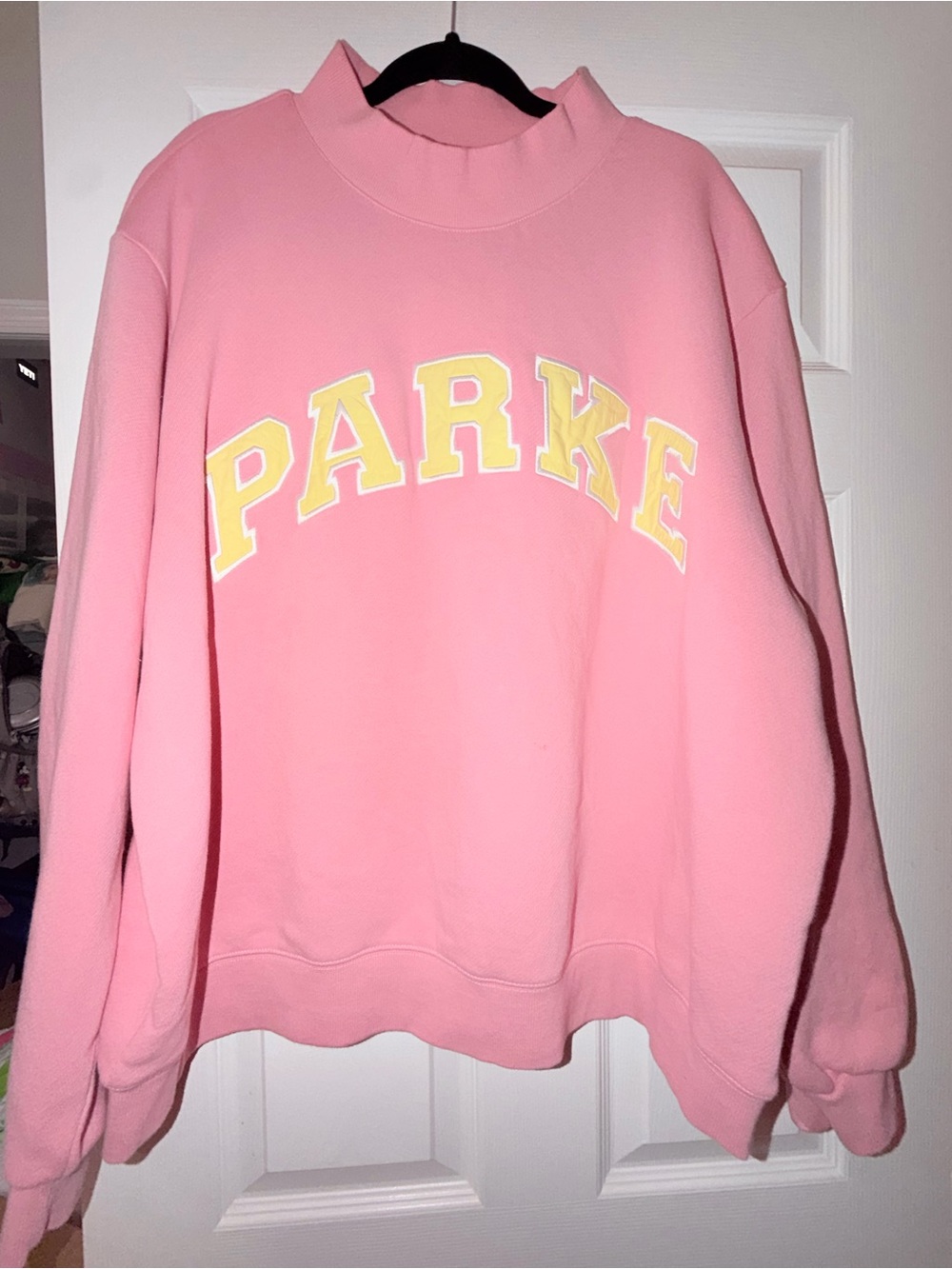 Parke Pink Mockneck Summerland  Sweatshirt